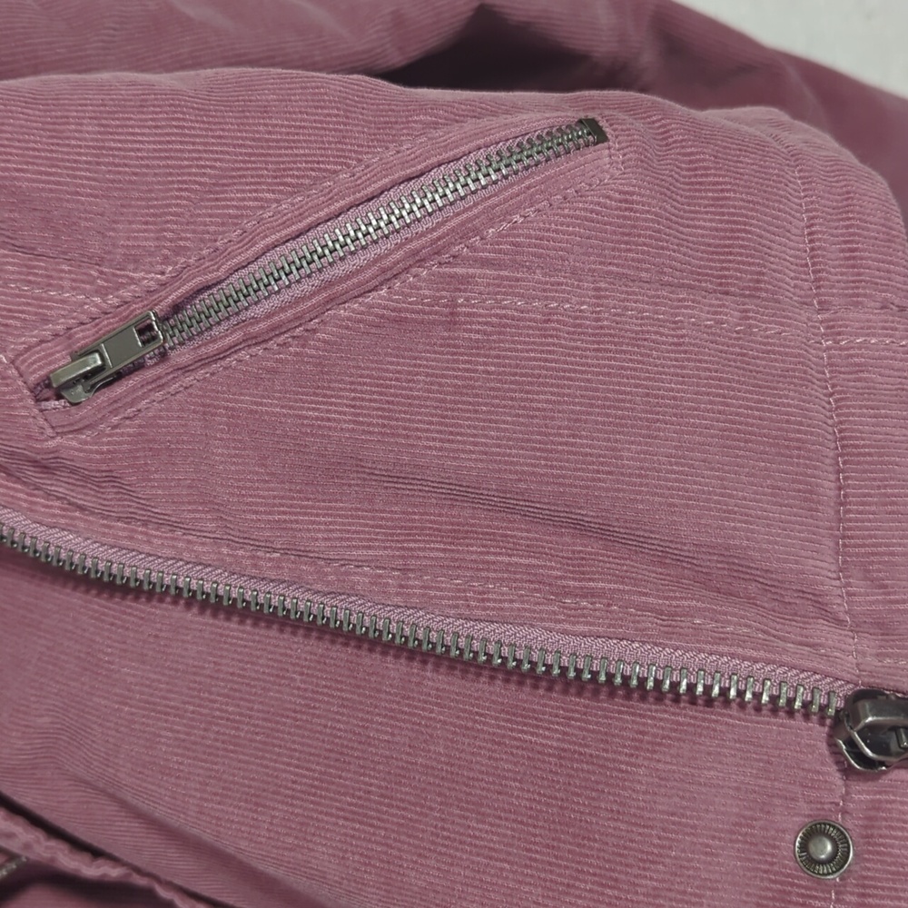 🩷 Pink Corduroy Moto Jacket - Picture 11 of 14
